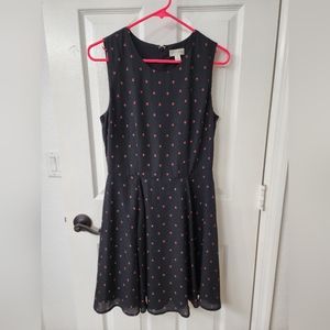 Maison Jules Black with ladybugs dress size 6